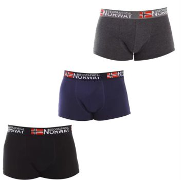 Pack de 3 Bóxers Geographical Norway para Hombre en Oferta Flash