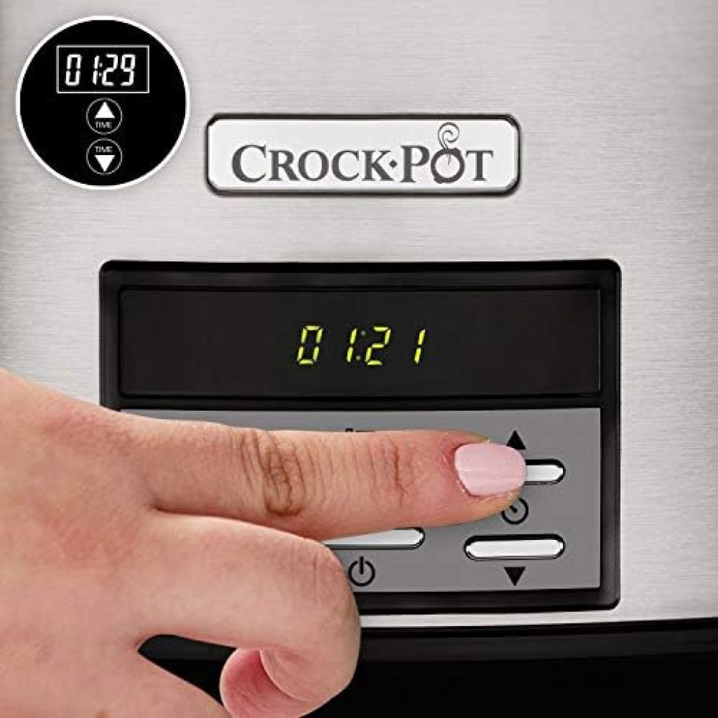 Crock-Pot Olla de cocción lenta digital gran capacidad