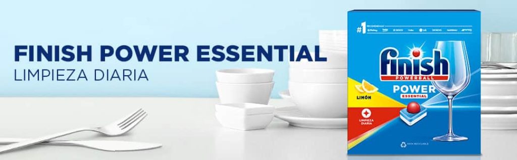 Finish Powerball Power Essential Pastillas para el Lavavajillas