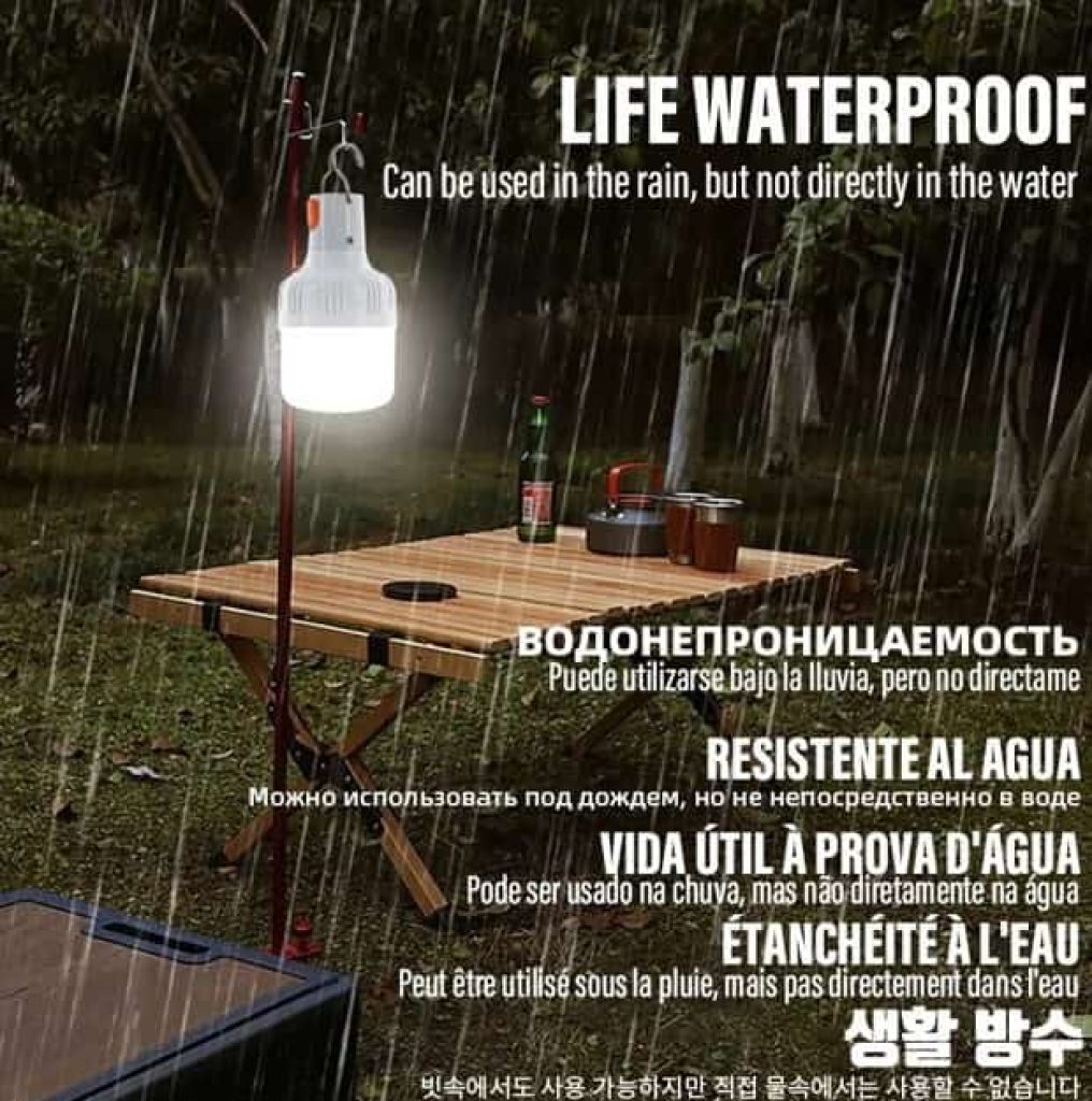 bombilla recargable usb