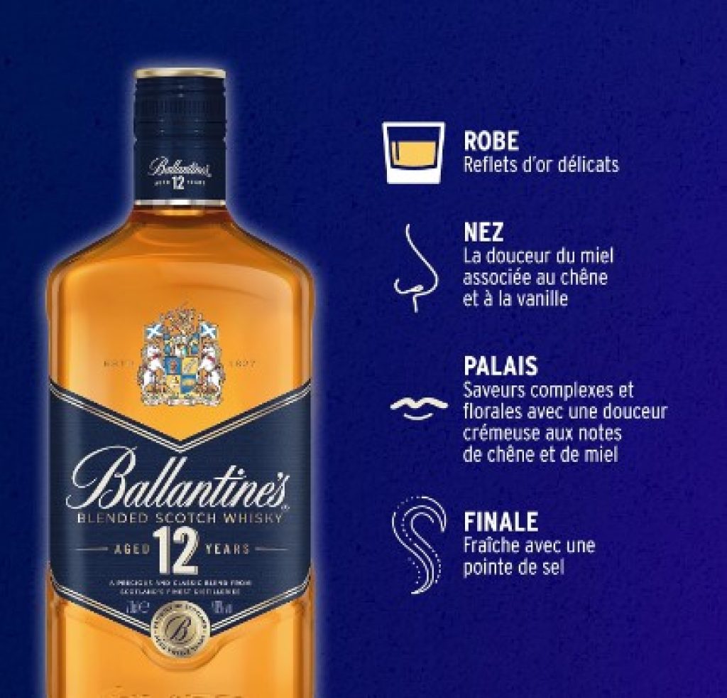 Ballantine's Blue 12 años Whisky Escocés de Mezcla - 700 ml