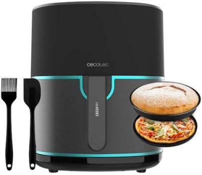 Cecotec Freidora de Aire sin Aceite de 6.5L Cecofry Fantastik Inox 6500 Pack