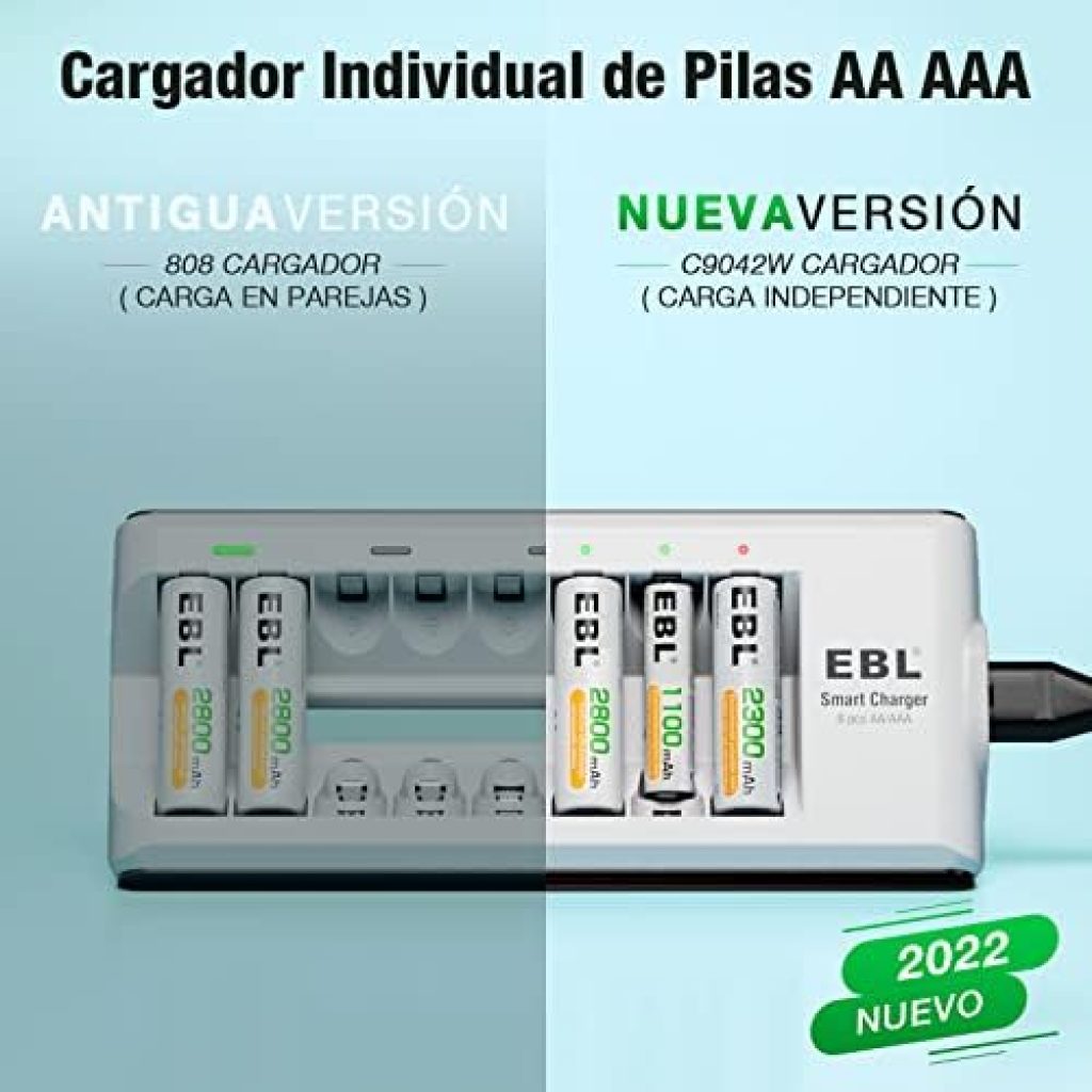 EBL 808 Cargador de pilas