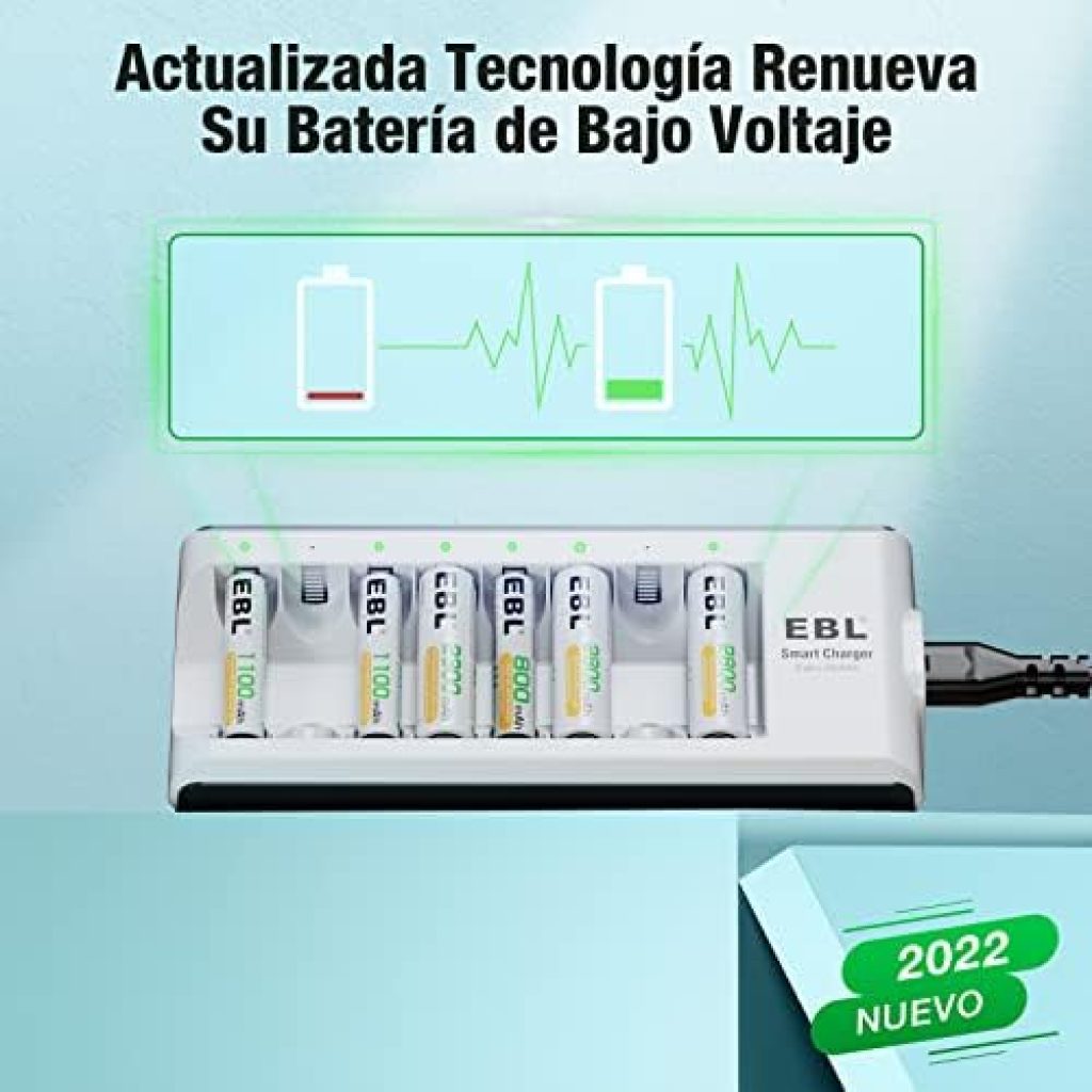 cargador de pilas recargables