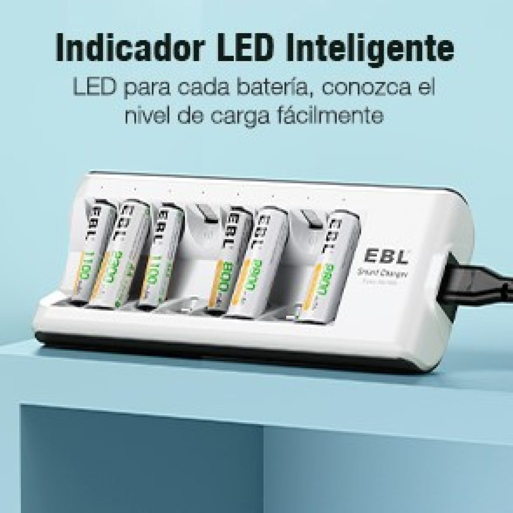 cargador de pilas recargables