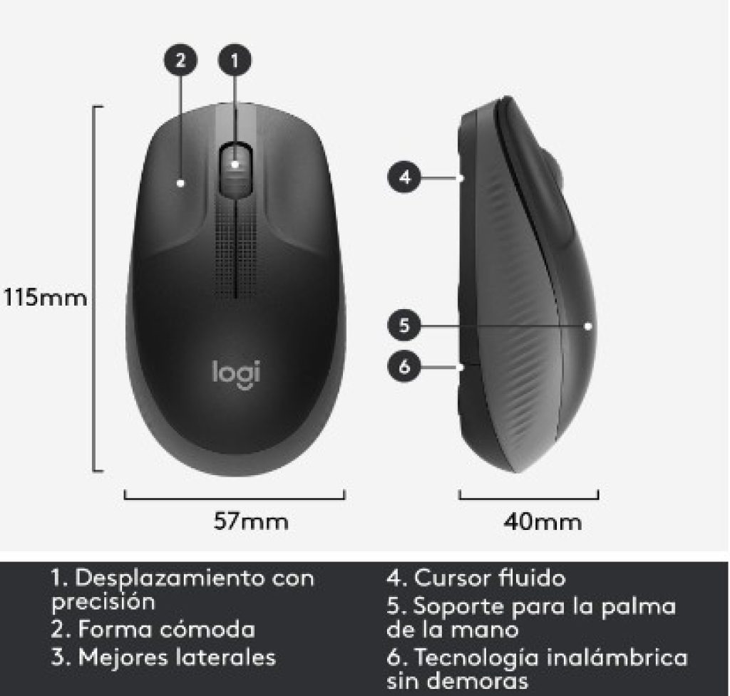 Ratón Inalámbrico Logitech M190