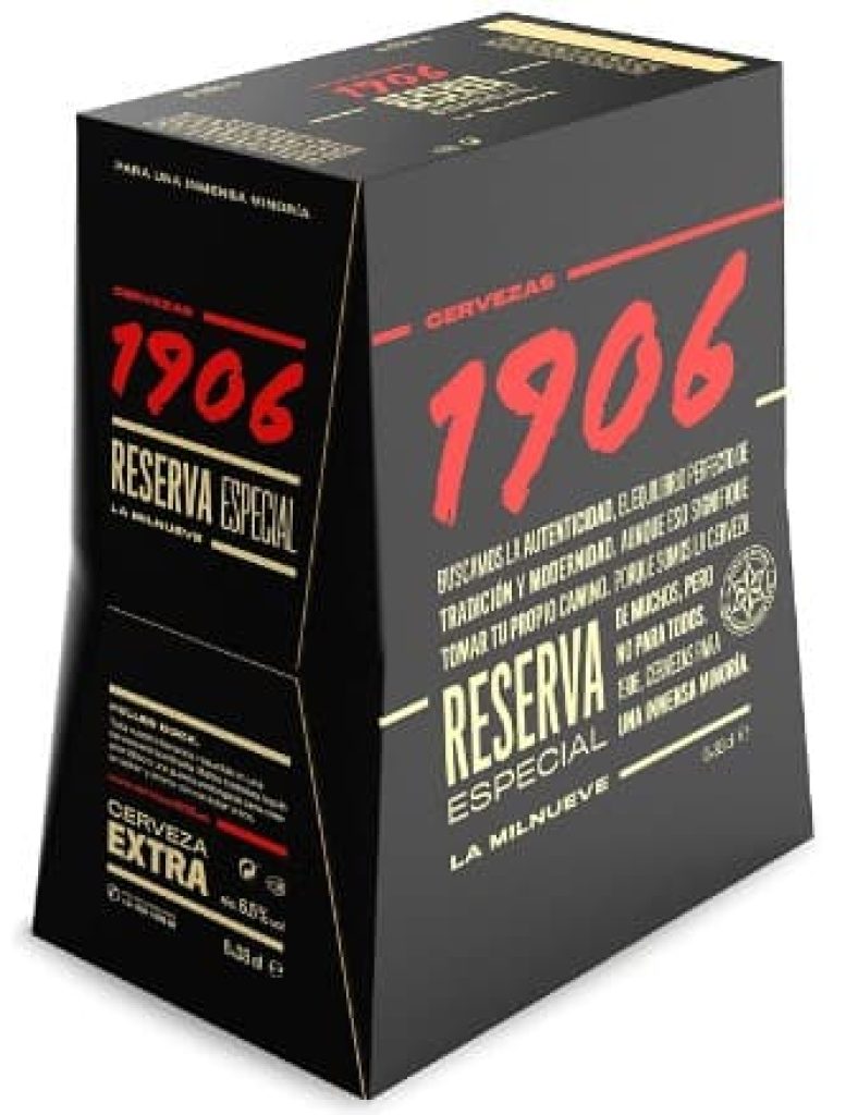 1906 Familia Cervezas - Pack Combinado de 24 Botellas x 33 cl, 2 Pack de 1906 Reserva Especial, 1 Pack de 1906 Red Vintage, 1 Pack de 1906 Galician Irish Red
