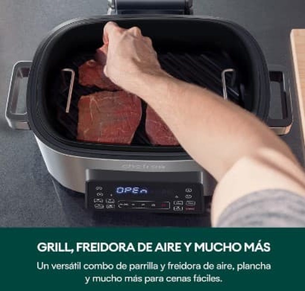 Air Fryer 6L - CHEFREE AFG01, Parrilla Eléctrica, 8 Programas, Pantalla Táctil, Apta para Lavavajillas