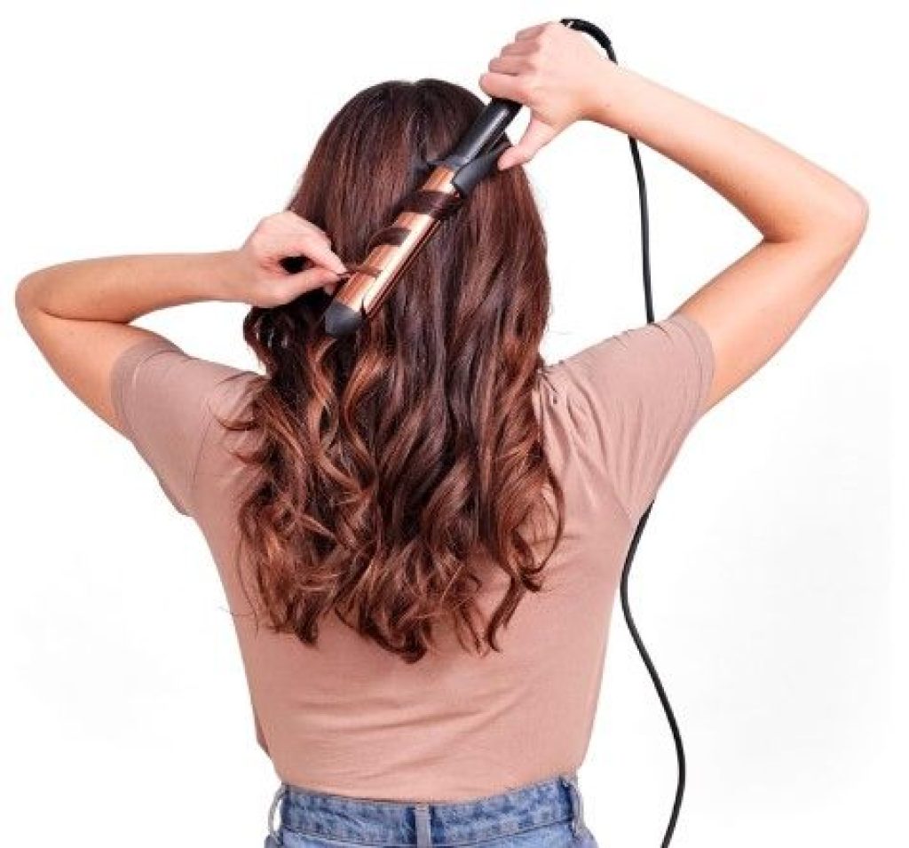 BaByliss C459E - Tenacilla Titanium Brilliance 32mm, Rizador de pelo con pinza, Barril extralargo de auténtico Titanio, 6 Temperaturas