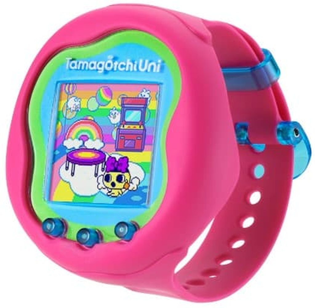 Bandai - Tamagotchi Uni Mascota Virtual, Rosa, Multicolor 43351