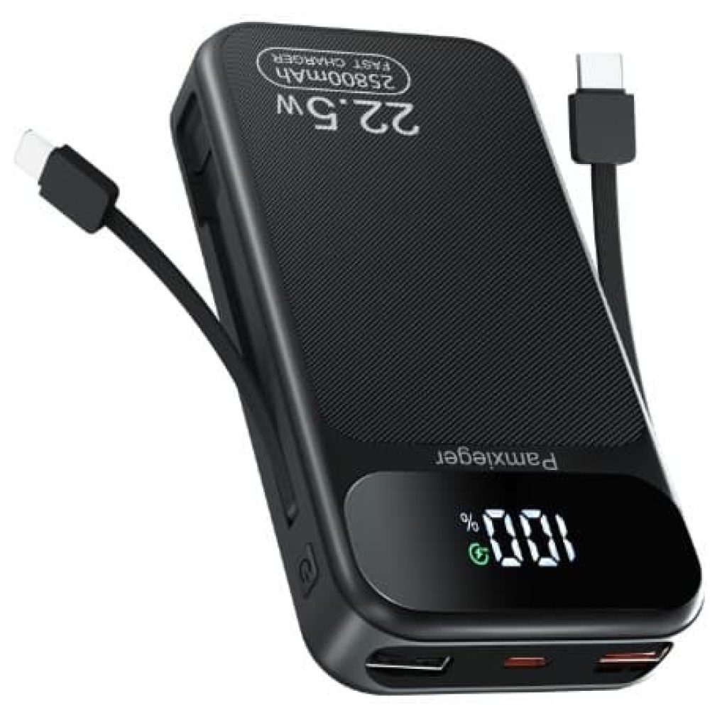 Bateria Externa 25.800mAh, 22,5W Carga Rapida, Bateria Portatil para Smartphones