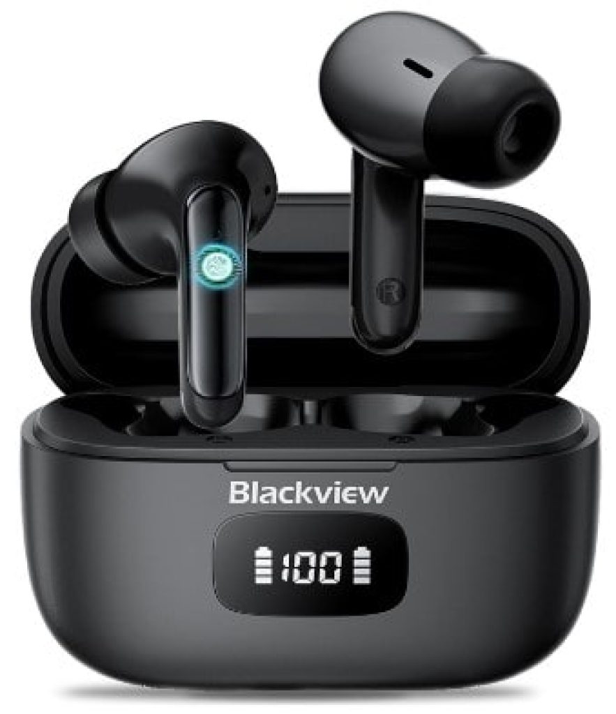 Blackview AirBuds 8 - Auriculares Bluetooth 5.3, Auriculares estéreo inalámbricos con Sensor táctil,56 Horas de reproducción