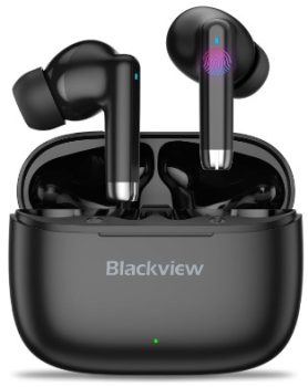 Blackview Airbuds 4 Auriculares Inalámbricos, Auriculares Bluetooth 5.3 HD Micrófono, Auriculares In Ear con IPX7 Impermeable