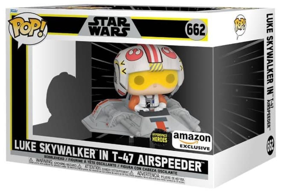 Funko Pop! Rides: Star Wars - Luke In T-47 Airspeeder - Exclusiva Amazon - Figura de Vinilo Coleccionable