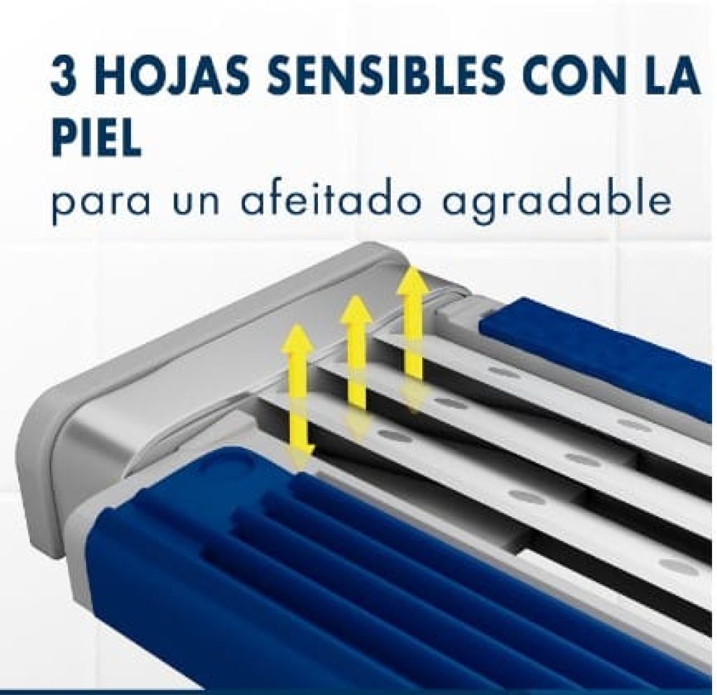 Gillette Blue3 Smooth Maquinillas Desechables Para Hombre, Tres Hojas, 12+4 GRATIS (Total 16 Uds)