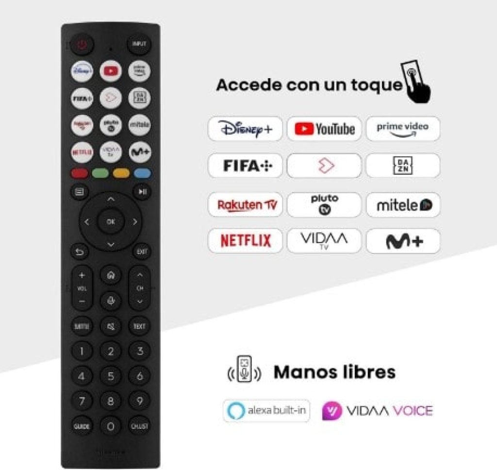 Hisense 85A6N - Smart tv 85 pulgadas, UHD 4K, Dolby Vision, Modo Juego Plus, DTS Virtual X, Control por Voz