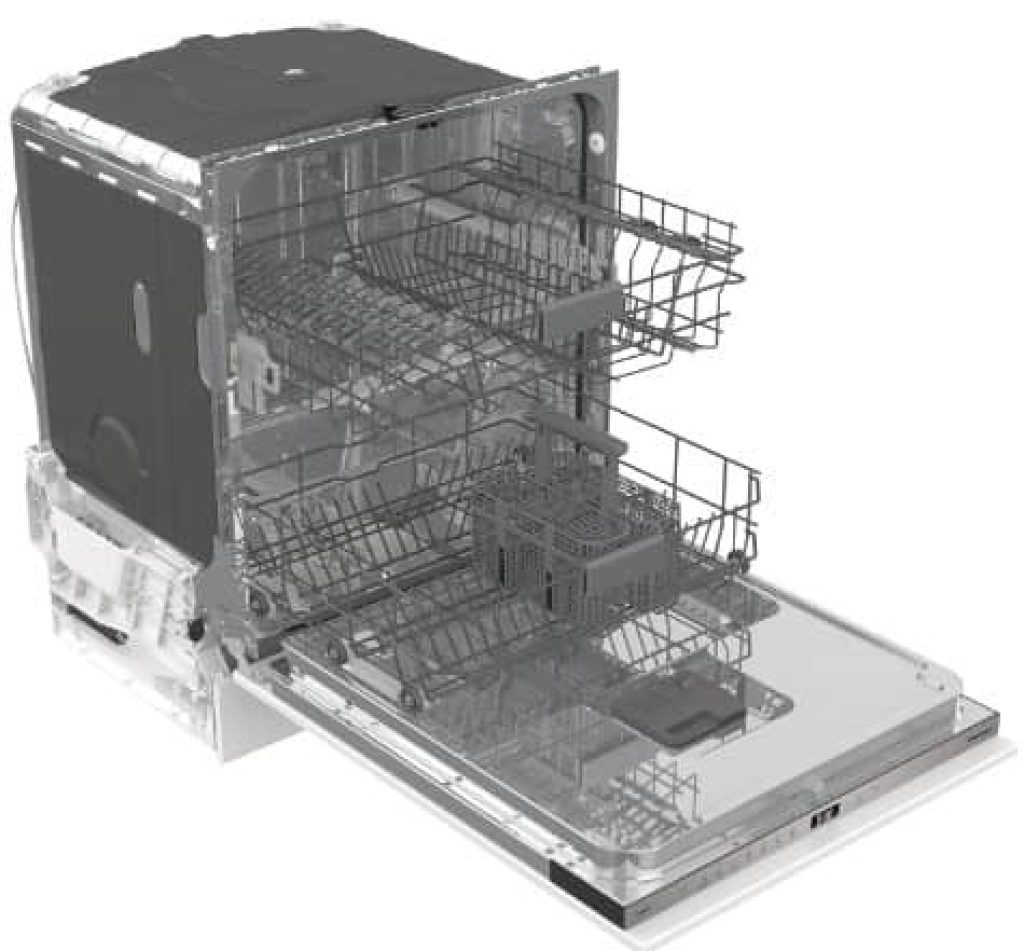 Hisense HV642D62 - Lavavajillas Integrable, 60cm de Ancho, Class D, 14 Servicios, 6 Programas, Apertura Automática, Programa Auto-Limpieza