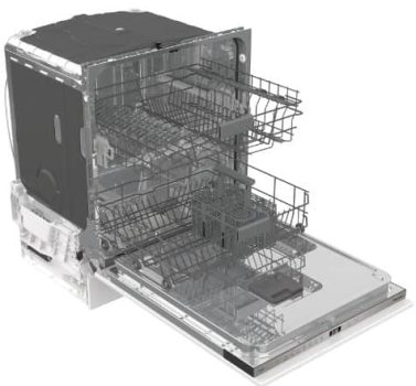 Hisense HV642D62 - Lavavajillas Integrable, 60cm de Ancho, Class D, 14 Servicios, 6 Programas, Apertura Automática, Programa Auto-Limpieza