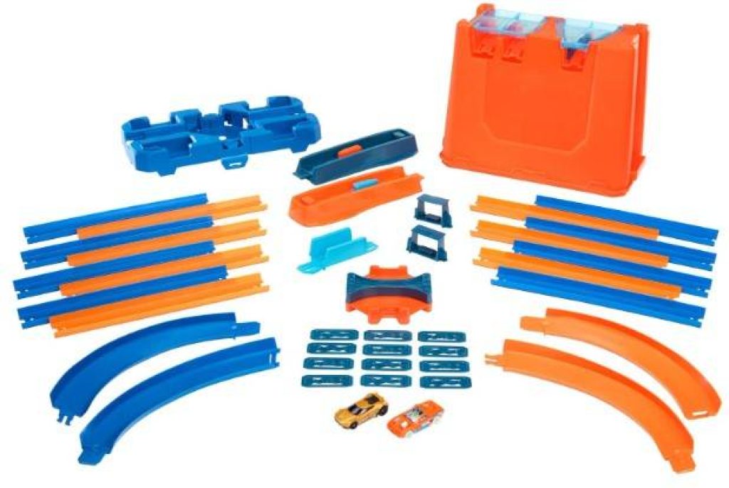 Hot Wheels Track Buider Caja de Acrobacias Deluxe, Accesorios para Pistas de Coches de Juguete (Mattel GGP93)