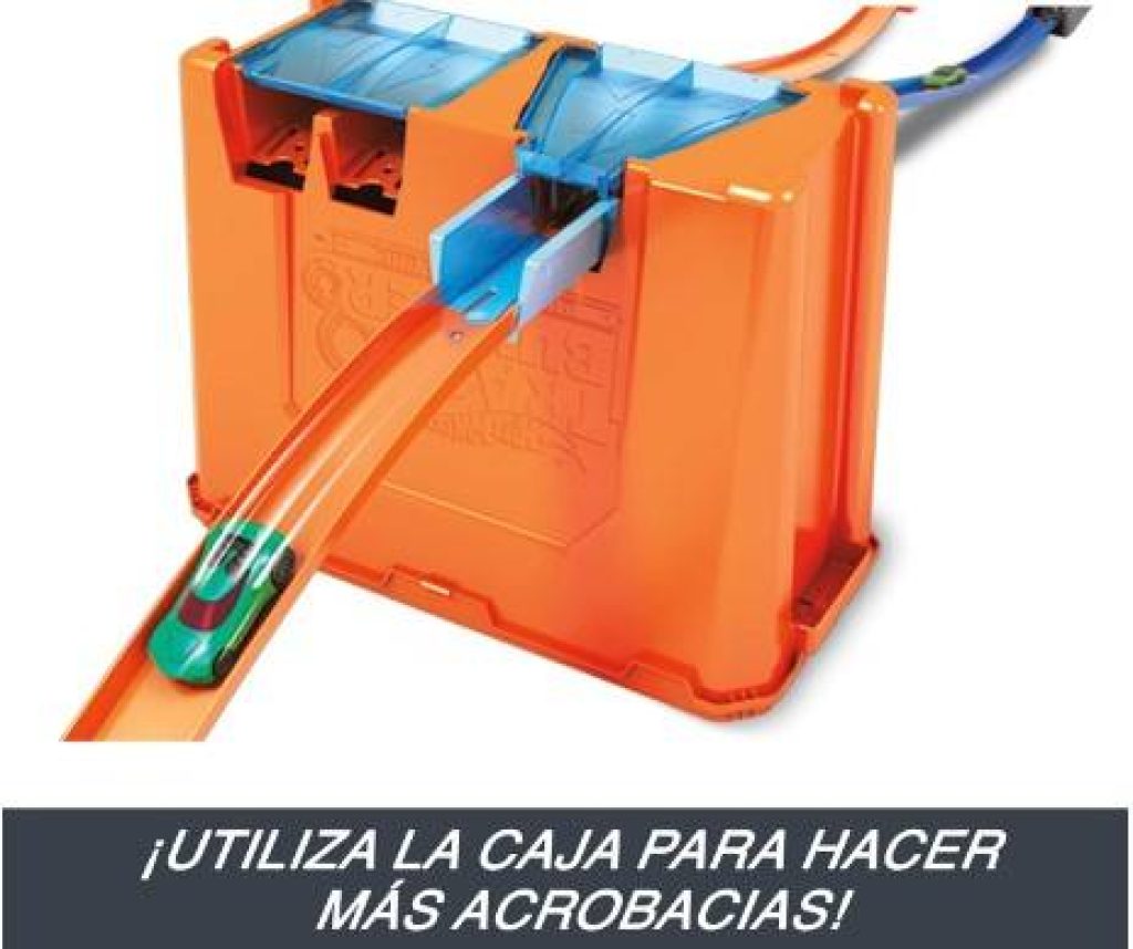 Hot Wheels Track Buider Caja de Acrobacias Deluxe, Accesorios para Pistas de Coches de Juguete (Mattel GGP93)