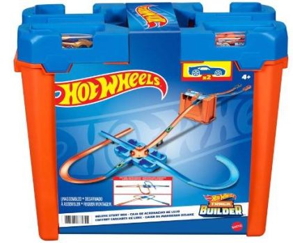 Hot Wheels Track Buider Caja de Acrobacias Deluxe, Accesorios para Pistas de Coches de Juguete (Mattel GGP93)