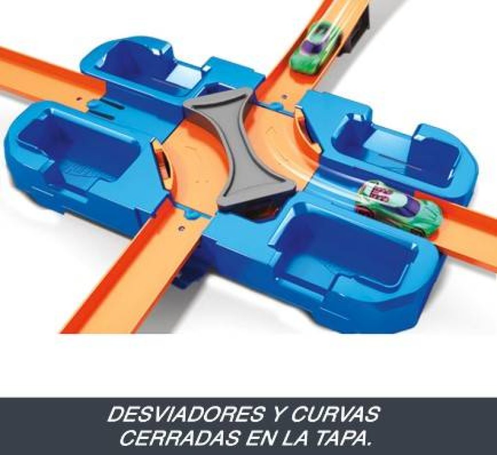 Hot Wheels Track Buider Caja de Acrobacias Deluxe, Accesorios para Pistas de Coches de Juguete (Mattel GGP93)