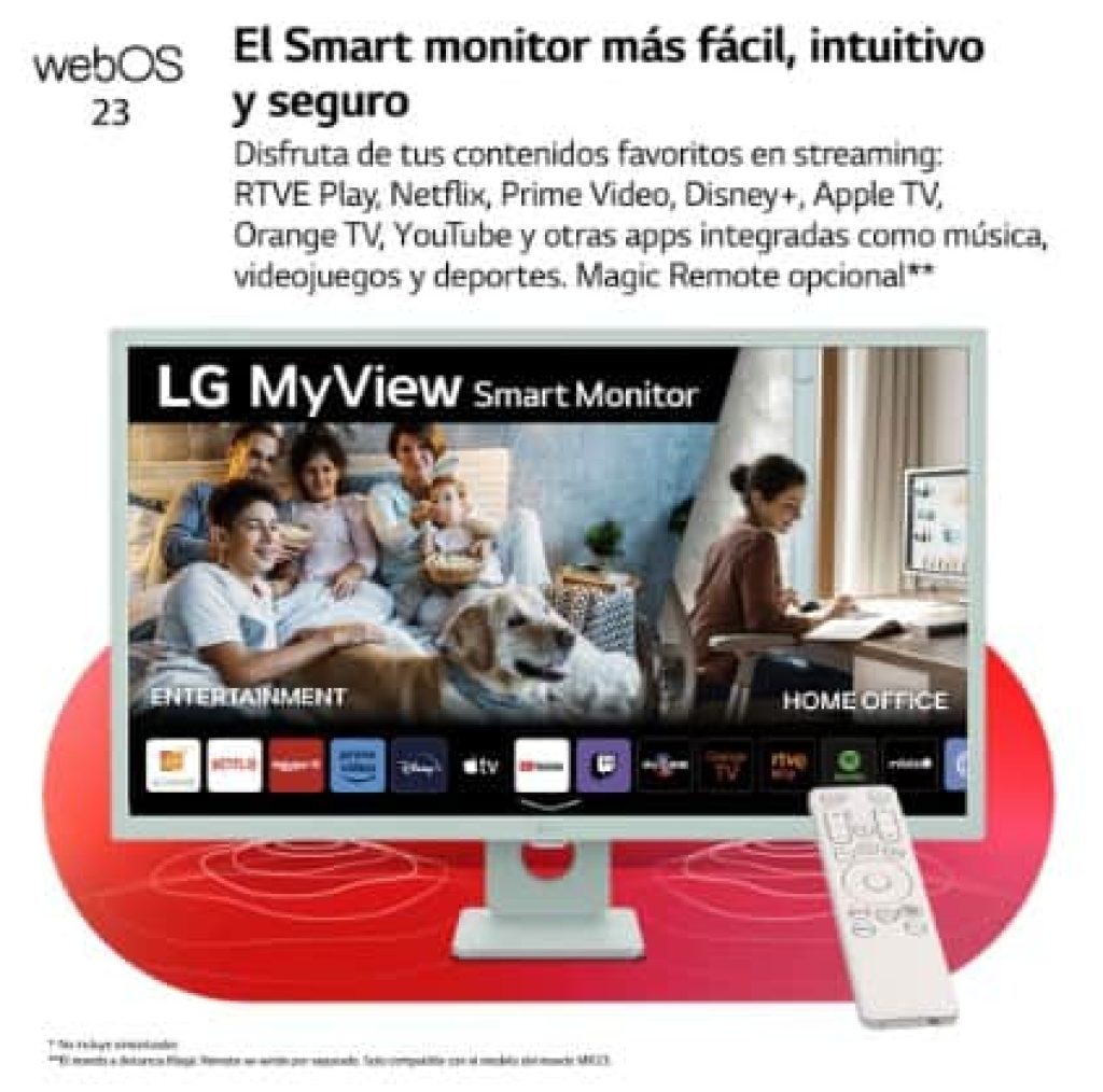 LG MyView Smart Monitor webOS 23, diag. 80 cm, IPS, Full HD, sRGB 99%, HDR10, HDMI 2.1