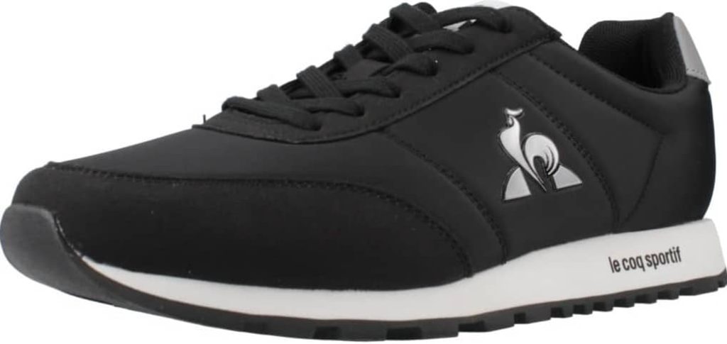 Le Coq Sportif Racerone_2 Black/Silver, Zapatillas Unisex Adulto