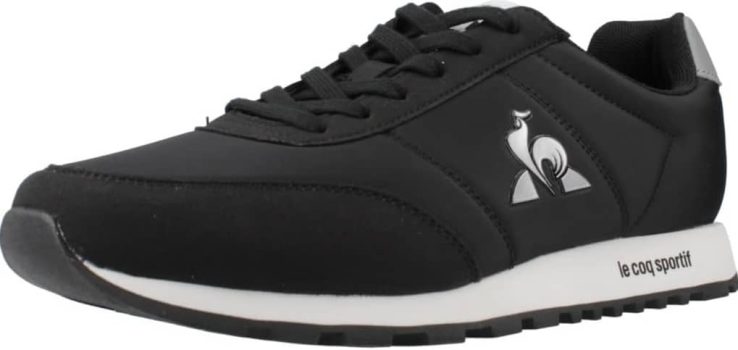 Le Coq Sportif Racerone_2 Black/Silver, Zapatillas Unisex Adulto