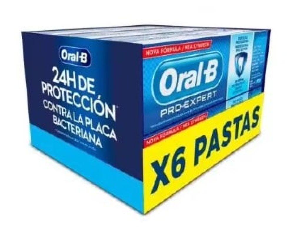 Oral-B Pro-Expert Pack X6 Pasta de dientes, Protección Profesional Sabor Menta Fresca, 6 Tubos 75ML - Miravia