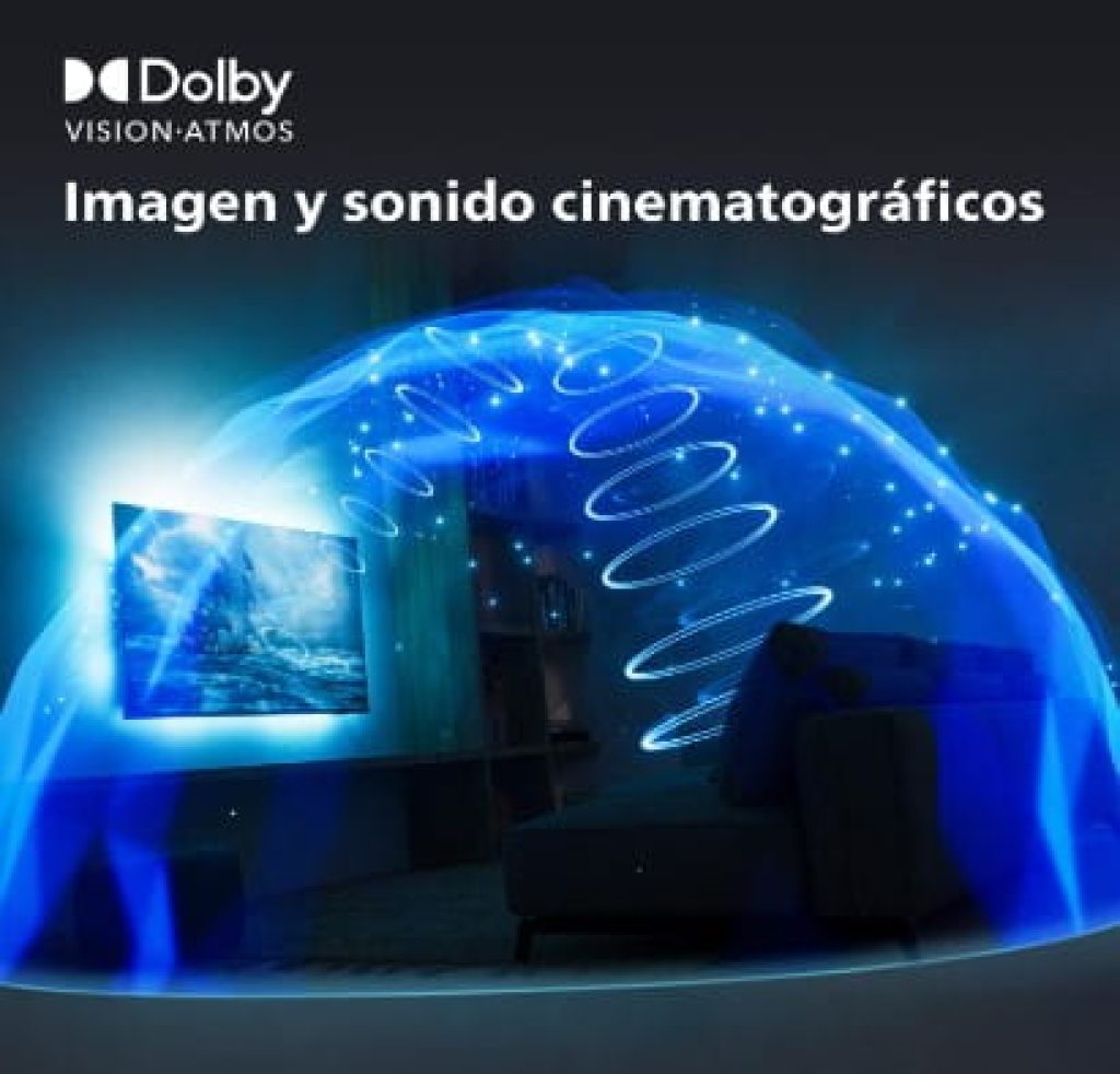 PHILIPS Ambilight OLED818 (42 Pulgadas), Smart 4K OLED TV, UHD y HDR10+, 120Hz, Altavoces 40W, Compatible con Asistente Google y Alexa