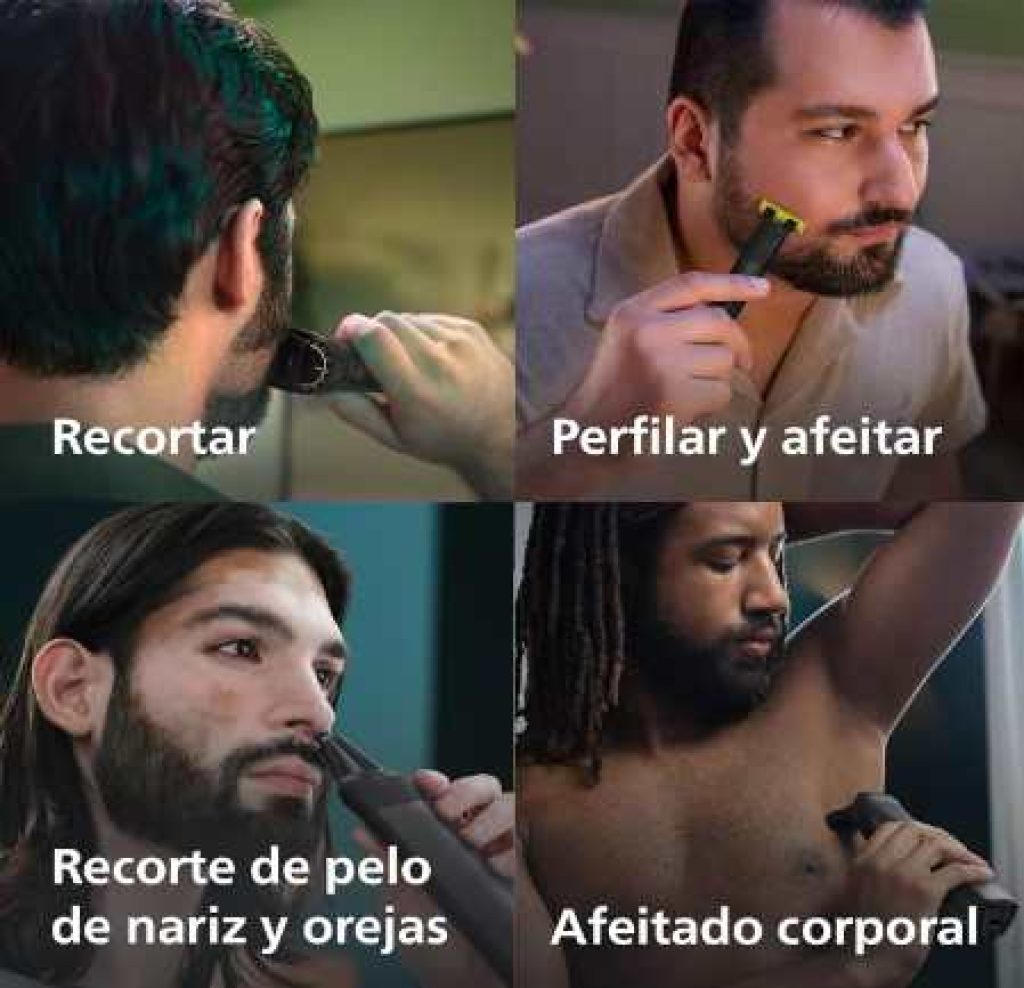 Philips Recortadora de Barba Serie 9000, Máquina Cortar Pelo, Cortapelos Hombre, Kit 13 en 1 Para Cara, Pelo, Orejas, Nariz y Cuerpo, OneBlade, MG9530/15