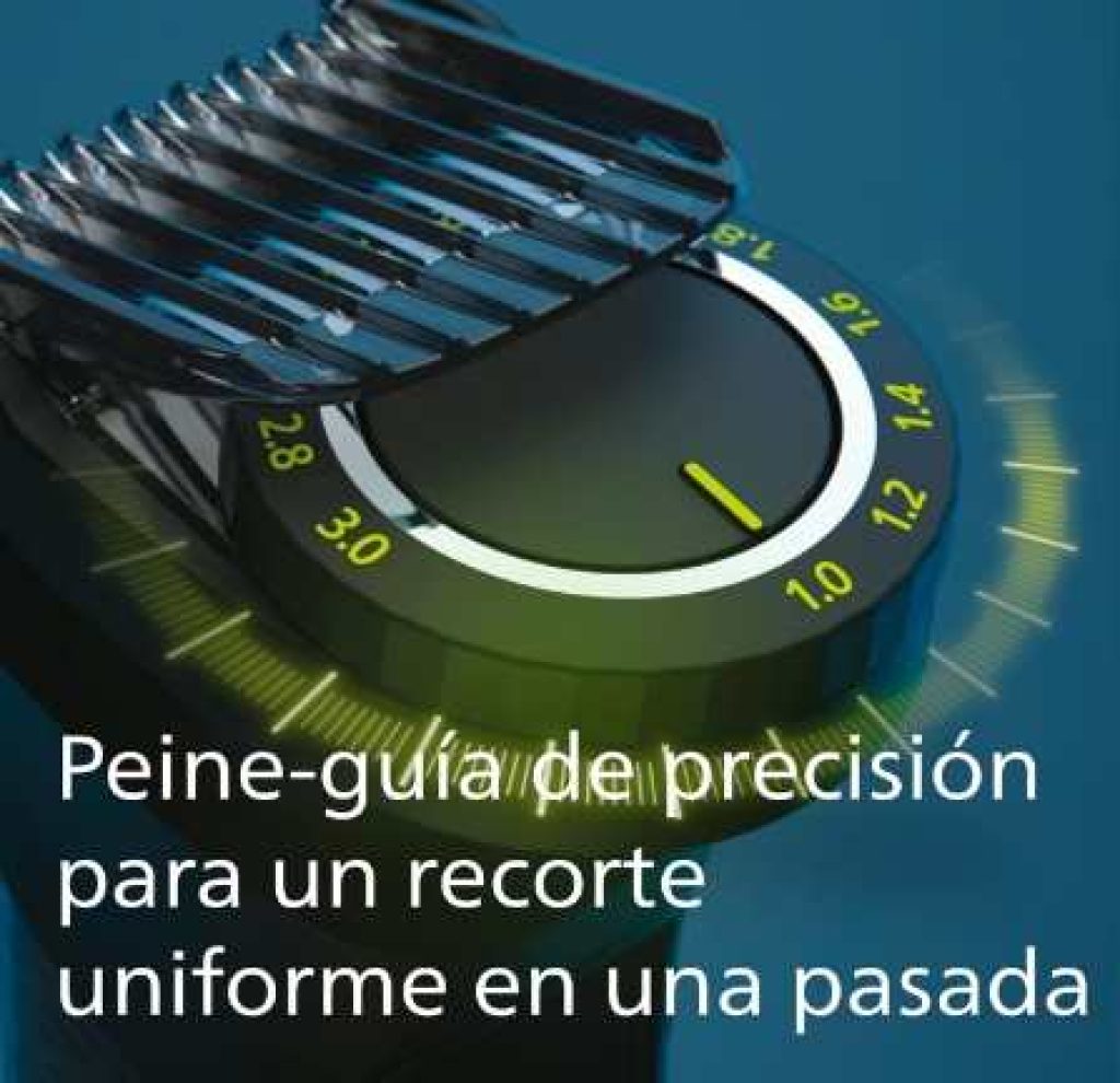 Philips Recortadora de Barba Serie 9000, Máquina Cortar Pelo, Cortapelos Hombre, Kit 13 en 1 Para Cara, Pelo, Orejas, Nariz y Cuerpo, OneBlade, MG9530/15