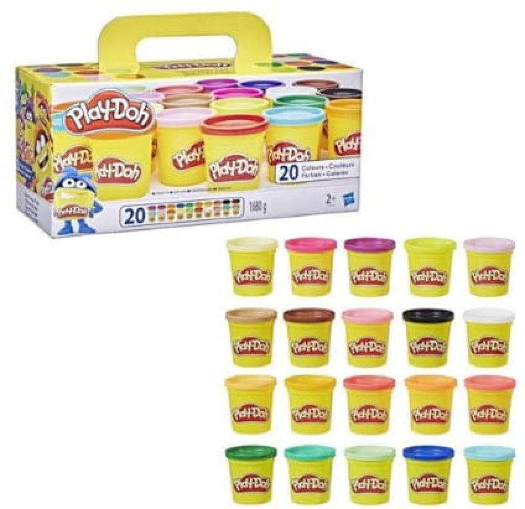 Play-Doh Pack 20 Botes (Hasbro A7924EUD), 24 Meses+, Multicolor