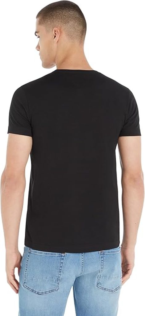 Tommy Hilfiger Camiseta de Manga Corta para Hombre Cuello Redondo