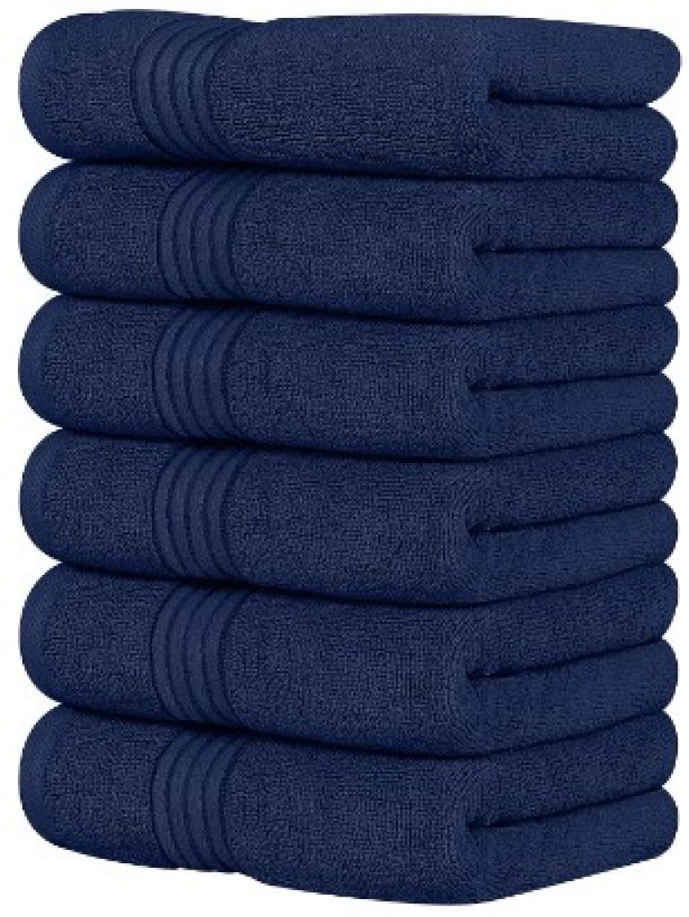 Utopia Towels - Juego de 6 Toallas de Mano de Lujo, 100% Algodón, Ligeras y Absorbentes para Baño, Viaje, Camping, Hotel y SPA