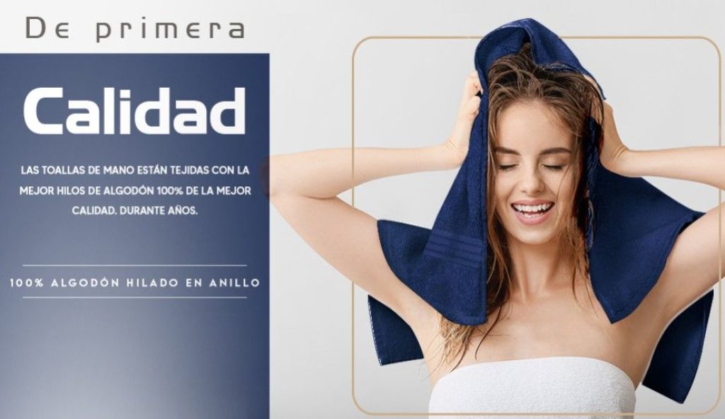 Utopia Towels - Juego de 6 Toallas de Mano de Lujo,  100% Algodón, Ligeras y Absorbentes para Baño, Viaje, Camping, Hotel y SPA