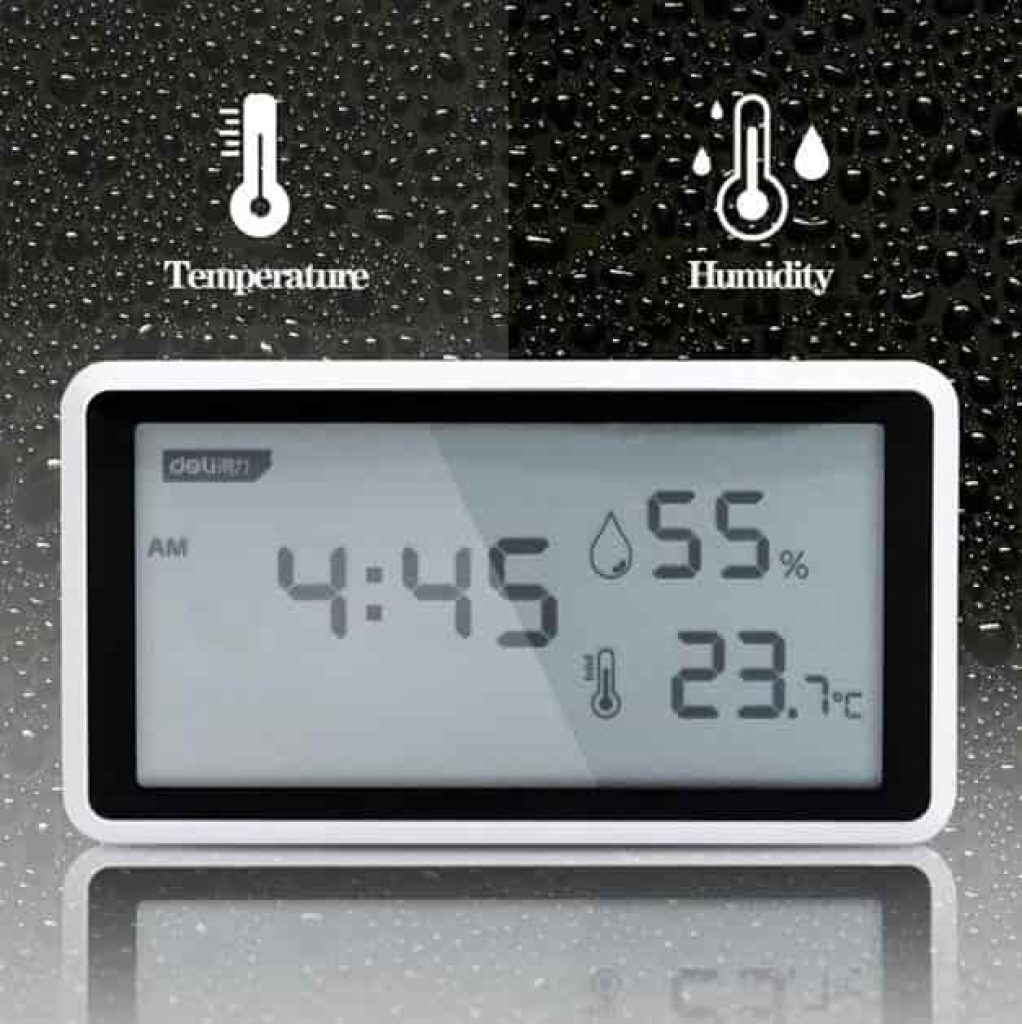 Xiaomi - Termómetro de ambiente para interior, con controlador de temperatura, reloj de mesa, higrómetro