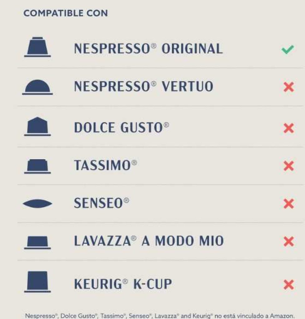 by Amazon Café Brazilian compatible con Nespresso, Tueste Medio, 100 cápsulas de aluminio, 10 Unidad (Paquete de 10) - Certificado Rainforest Alliance