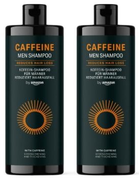 by Amazon - Champú Caffeine Men, 2 x 400 ml