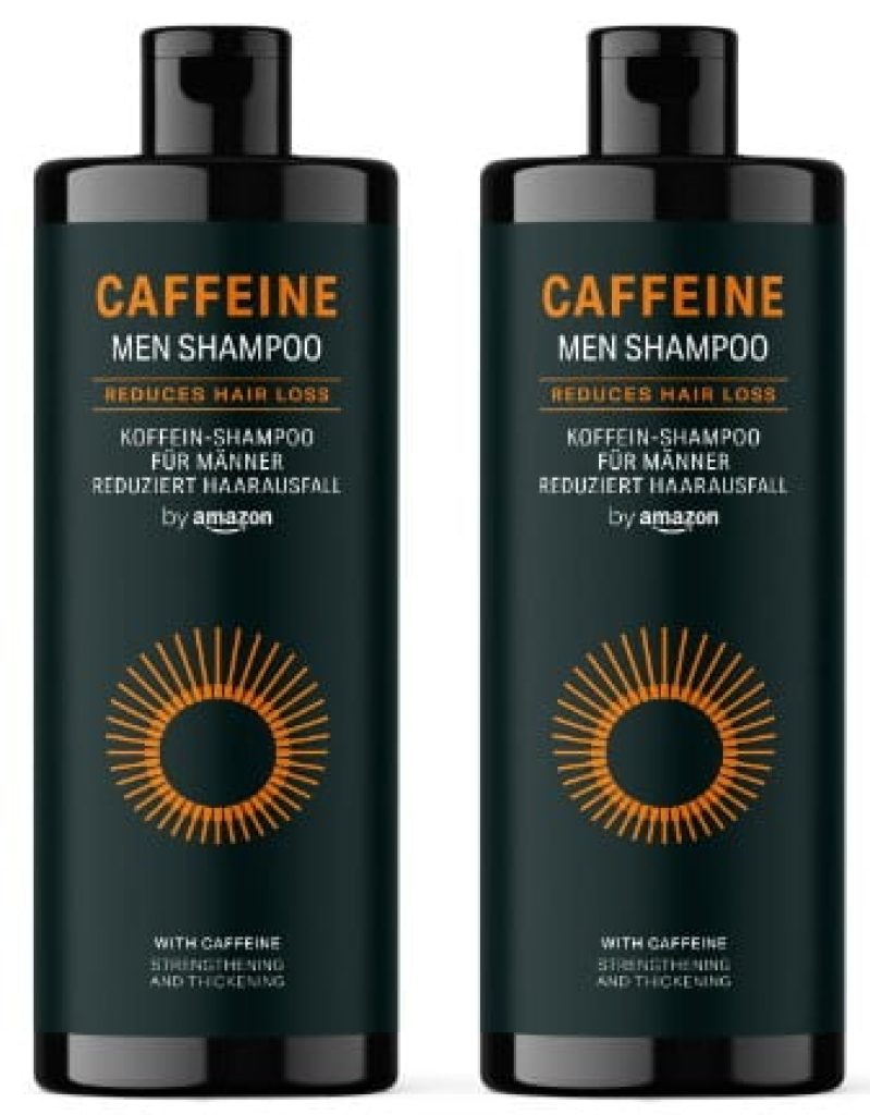 by Amazon - Champú Caffeine Men, 2 x 400 ml