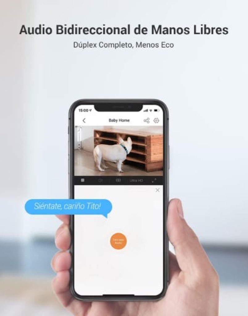 EZVIZ C6N (2-Pack) Cámaras Vigilancia WiFi Interior 360º, 1080P, Visión Nocturna, Audio Bidireccional, Detección de Movimiento - Camara Vigilancia Bebé/Mascotas