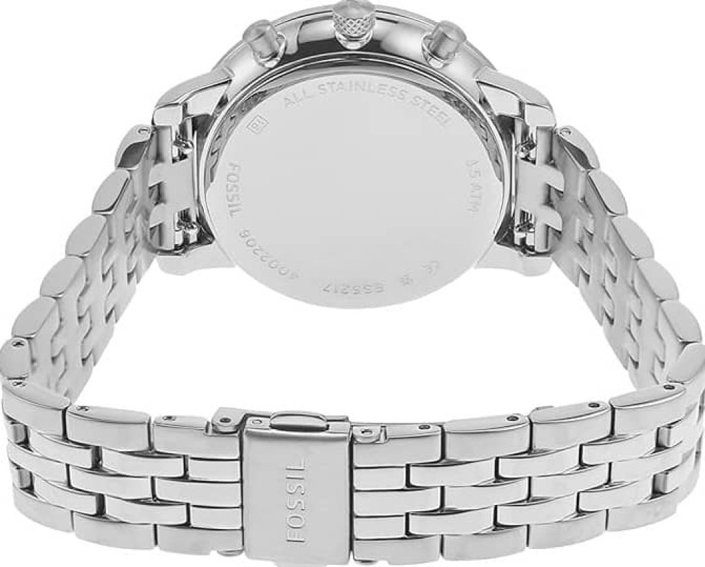 Fossil Reloj para hombre Bronson, movimiento de cuarzo, caja de acero negro de 40 mm con correa de nailon, FS5917