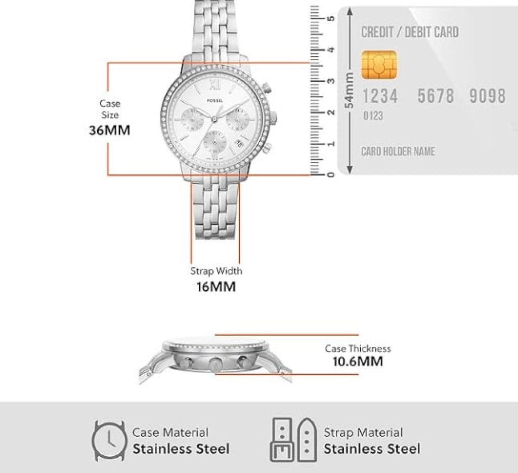 Fossil Reloj para hombre Bronson, movimiento de cuarzo, caja de acero negro de 40 mm con correa de nailon, FS5917