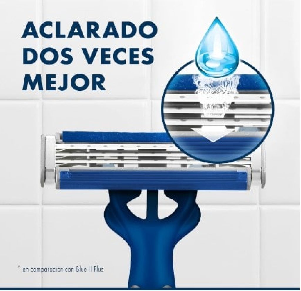 Gillette Blue3 Smooth Maquinillas Desechables Para Hombre, Tres Hojas, 12+4 GRATIS (Total 16 Uds)