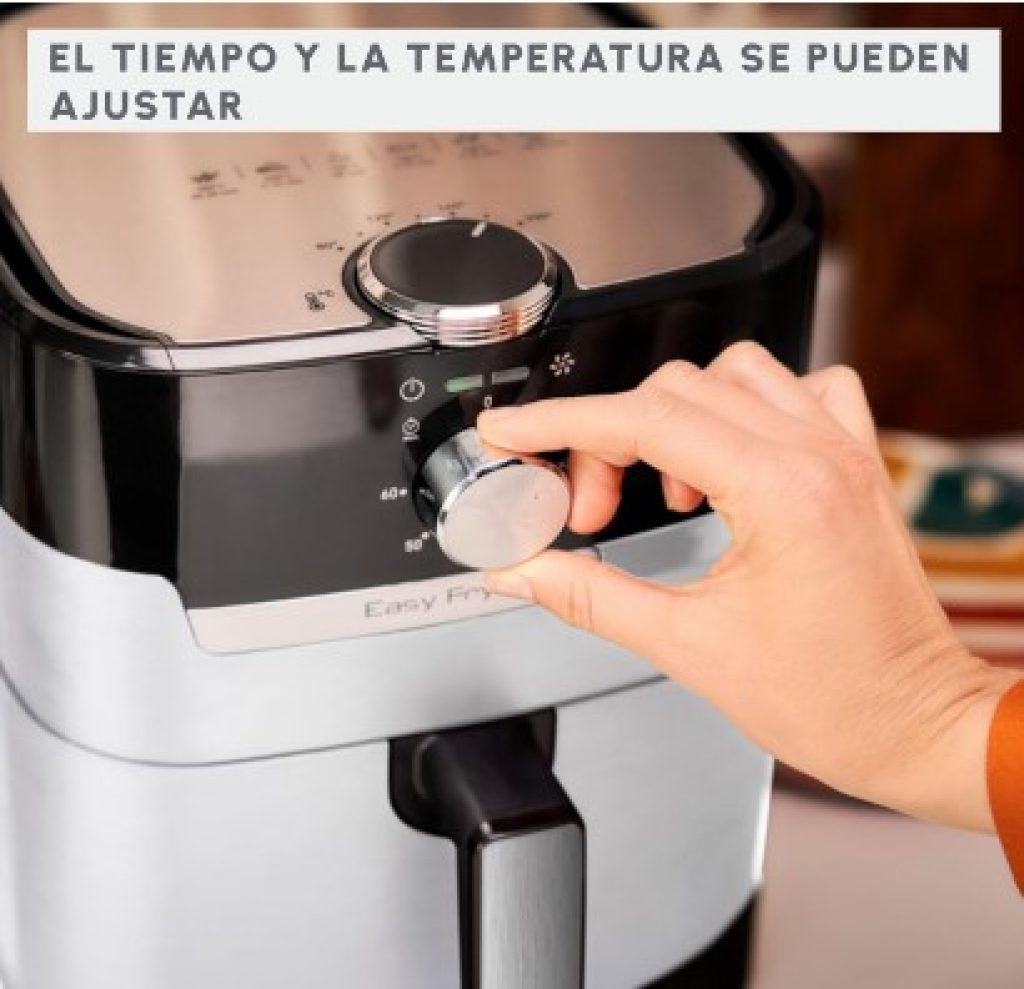 Moulinex Easy Fry 4,2 L EZ501A Freidora de Aire 2 en 1 para Freír o a la Parrilla, Pantalla Digital Táctil, 16 Programas, Gran Capacidad, Hasta 6 personas