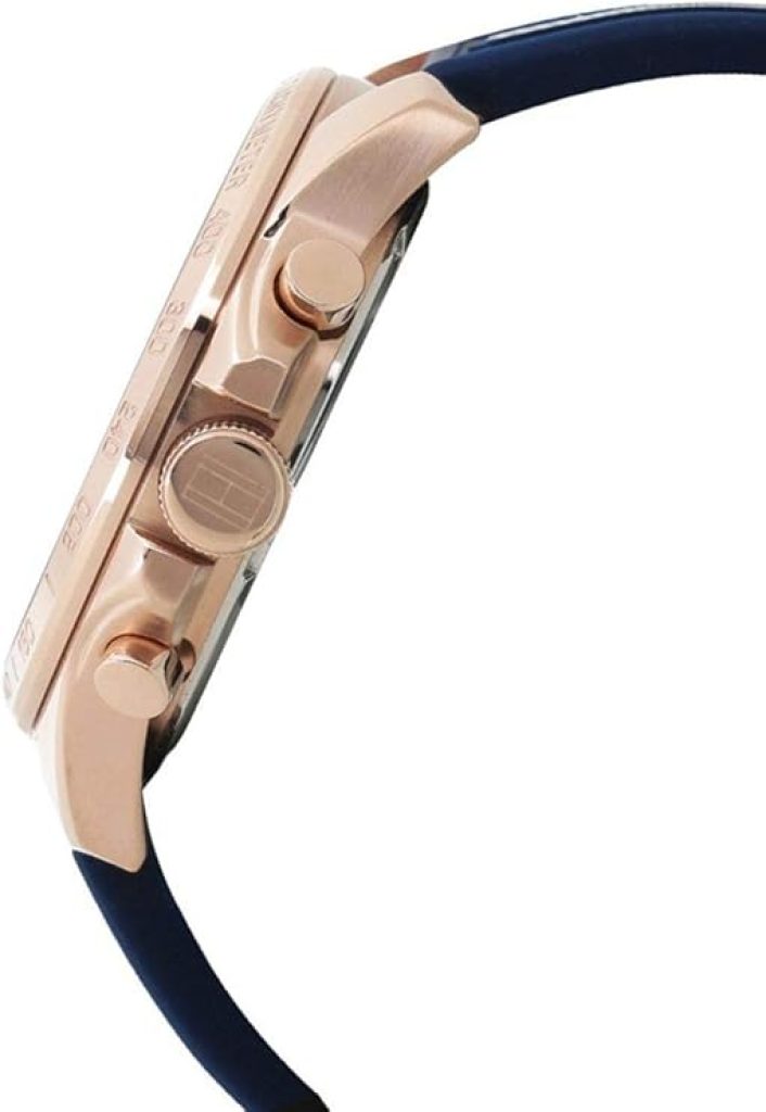Tommy Hilfiger Reloj Analógico de Cuarzo multifunción para Hombre con Correa en Silicona, Acero Inoxidable o Piel