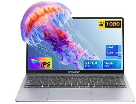 ACEMAGIC Ordenador Portátil (DERROTA A N100/N5095),15,6 Pulgadas,Celeron N95 Portátil,16GB DDR4 512GB SSD Expansión 2TB