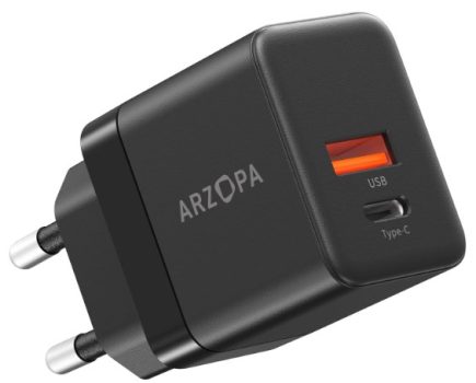 ARZOPA 35W Cargador USB C 2 Puertos GAN Cargador Rapido USB C Charger Cargador Movil Múltiple Tipo C