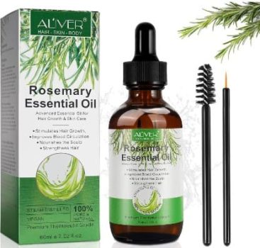 Aceite de Romero para el Crecimiento del Cabello 60ml, Cuidado de la piel, Aceite para el Tratamiento de la Caída del Cabello para Mujeres y Hombres, Nutre el Cuero Cabelludo